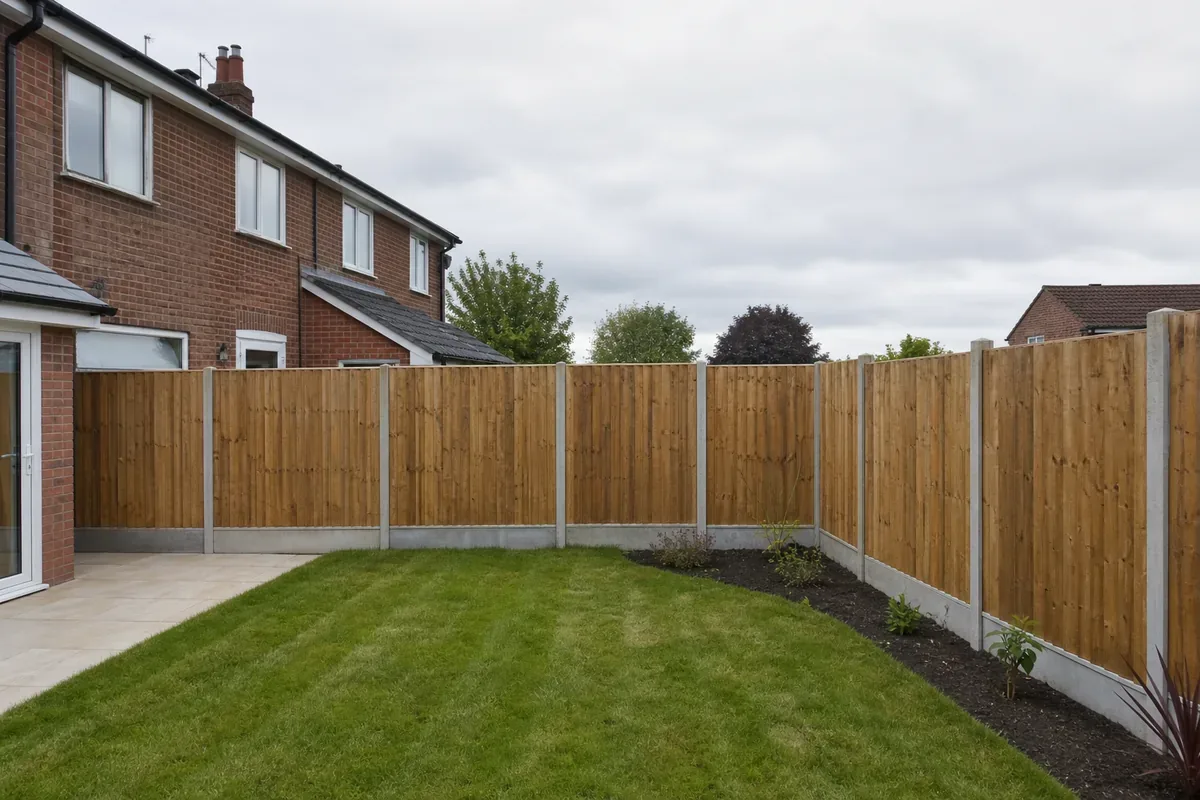 Garden fencing at a Stafford residential property